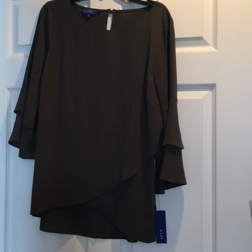 Brand new olive green long sleeve shirt